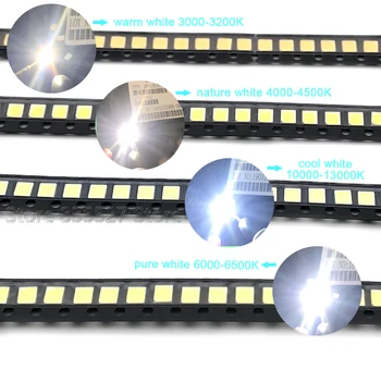 1000PCS/DAUG 2835 SMD LED 23-25LM vaiskiai balta/natūrali balta/šiltai balta/šaltai balta LED ryškus žibintas karoliukai Šviesos diodas