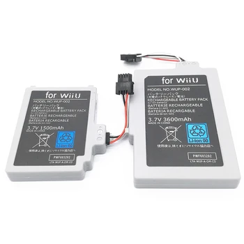 1pc), 3,7 V 3600mAh Li-ion Baterija Wii U Gamepad Kreiptuką Elektros bateriją Nintendo už WiiU