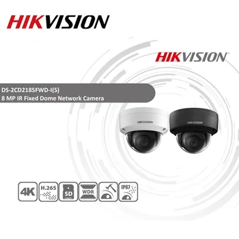 Hikvision Originalus IP Kamera 8MP IR Fixed Dome DS-2CD2185FWD-I Tinklo Kamera su POE H. 265 Updatable CCTV saugumo H. 265 IP67