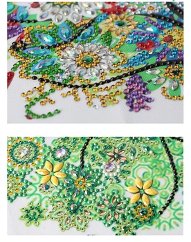 Meian-kryželiu rinkinys su specialios formos siuvinėjimo medis su meno gėlės dotz (5d, naujovė