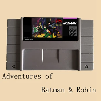 Nuotykiai Betmenas, Robinas 16 bitų Didelis, Pilkos spalvos Žaidimo Kortelės JAV NTSC Žaidėjas
