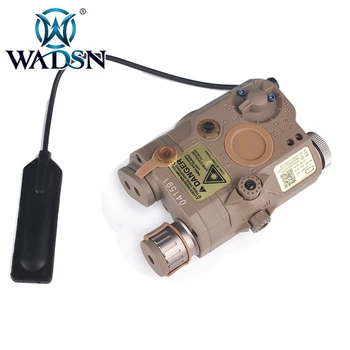 WADSN PEQ-15 LA5 Baltas LED Taktinis Žibintuvėlis+Red Dot Lazerio+IR Lęšiai Medžioklės Šautuvas Airsoft Baterija Lauke WEX276 Ginklas Žibintai