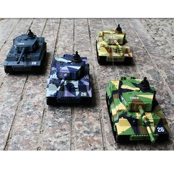 1:72 Mini Tiger Mūšis RC Bakas Nuotolinio Radijo Valdymo Panzer Šarvuotos Transporto priemonės Vaikams, Elektroniniai Žaislai Berniukams, Vaikų Dovanos, 4 Spalvos