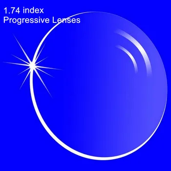 1.74 Indeksas Recepto Progresiniai Lęšiai Laisvos Formos Kelių Židinio Objektyvas be linija Trumparegystė/Toliaregystė Vidinis Progresiniai Lęšiai