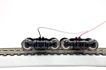 1/87 HO santykis Rėmo traukinio vežti vežimėlio Asamblėjos Refitting dalys traukinio žaislų modelio Elektros jungtis