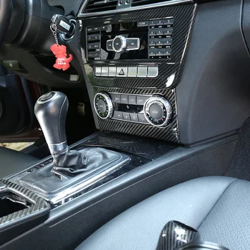 1 Vnt Centrinės Kontrolės Oro Kondicionavimo sistema Mygtukas Rėmo Apdaila Anglies Pluošto ABS Mercedes Benz C Class W204 2011-2013 Automobilių Reikmenys