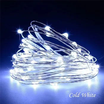 10 Metrų Vario 100 Led styginių šviesos 100led 12V1A maitinimo adapteris atsparumas vandeniui collorful šviesos interjerams dekoruoti kalėdų