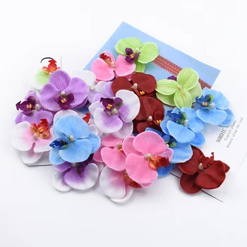 100/200 Vnt Drugelių orchidėja plastikinių gėlių rudens namų dekoro vestuvių namų ūkio produktai kalėdinė girlianda dirbtinės gėlės