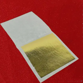 1000 lapų 8 X 8,5 cm Taivano Blizga Aukso Imitacija Lapų Spalva kaip Spalva Arčiausiai Originali Aukso - 5 Spalvų