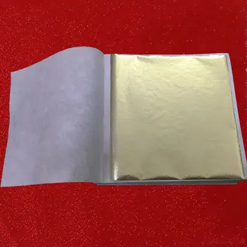 1000 lapų 8 X 8,5 cm Taivano Blizga Aukso Imitacija Lapų Spalva kaip Spalva Arčiausiai Originali Aukso - 5 Spalvų
