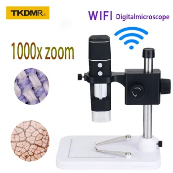 1000X Skaitmeninis Mikroskopas HD 1080P LED USB WiFi Mikroskopu Mobiliojo Telefono Mikroskopo vaizdo Kamera, skirta Išmaniojo telefono PCB Tikrinimo Įrankiai