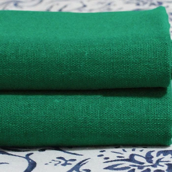 100cm*140cm žalia lino medžiaga retro vintage suknelė tissu siuvimo lino ir medvilnės medžiaga, drabužių