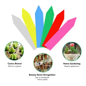 100vnt Plastiko Augalų Žymekliai darželio augalų Etiketes gėlių puodą storu žyma, žyma augalų sodas