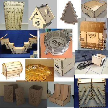105 vienetų dėžės piggy bankai papuošalų dėžutės 2d vektorinis brėžinys, dizainas failus CNC lazerinis pjovimas failų kolekciją