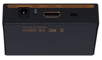 1080P HDMI į HDMI Optinis SPDIF Suppport 5.1 + RCA L/R Garso ir Vaizdo Extractor Konverteris Adapteris, Splitter