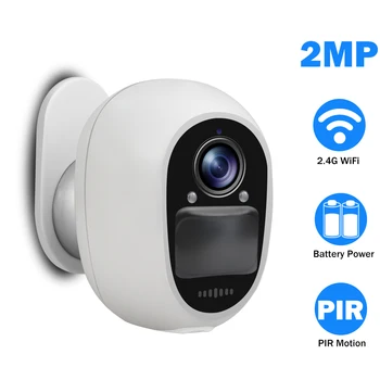 1080P IP Kamera, WiFi Wire-Free Smart Namų Apsaugos Kamera, Lauko, Patalpų Baterija 2MP HD VAIZDO Kamera 2 Garso PIR Signalizacijos P2P
