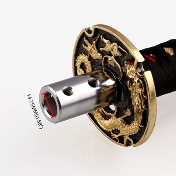 10cm Universalus Samurai Katana Kardas Pavarų Perjungimo Rankenėlė Kariai Serija naudojimo Instrukcija Stick Shift Knob su 4 Adapteriai Tinka Labiausiai Transporto priemonių