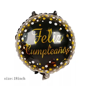 10vnt 18inch Turas Feliz Cumpleanos ispanijos Happy Birthday Party 