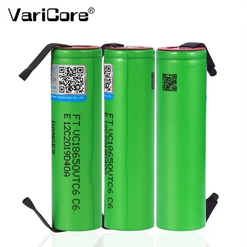 10VNT 2019 VariCore VTC6 3.7 V 18650 3000mAh Baterija 30A biudžeto Įvykdymo patvirtinimo US18650VTC6 Įrankiai, e-cigarete, baterijų+PASIDARYK pats Nikelio lakštai
