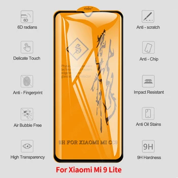 10VNT 6D Grūdintas Stiklas Xiaomi Mi 9T Pro 9 SE Ekrano apsaugos Xiaomi Mi 9 T 8 A2 Lite A1 A2 A3 Sumaišykite 3 Pocophone F1