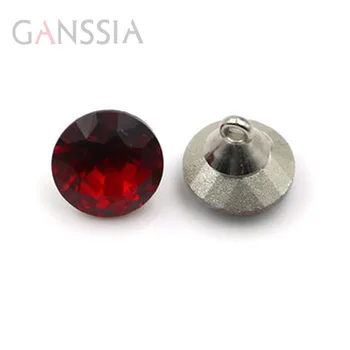 10vnt/daug Aukštos kokybės Raudonos spalvos imitacija gemstone mygtukai, Siuvimo mygtukai marškinėliai Kristalų mygtukai drabužiai, (SS-97-3)