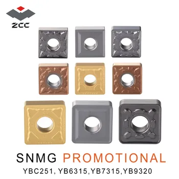 10vnt/daug reklamos įtvirtino karbido įdėklai SNMG SNMG120408 12 SNMG150616 plieno ketaus ZCC originalus cnc tekinimo įrankiai