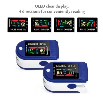 10VNT Didmeninė Piršto Pulse Oximeter Profesinės Pirštu-Patarimas Širdies ritmo Monitorius Medicinos Piršto Oximetry OLED Nemokamas Pristatymas