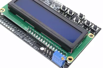 10VNT LCD Keypad Shield LCD1602 LCD 1602 Modulį, Ekrane Arduino ATMEGA328 ATMEGA2560 aviečių pi UNO mėlynas ekranas