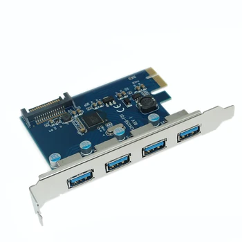 10vnt PCIE 4 Port USB 3.0 PCI-e Plokštę 