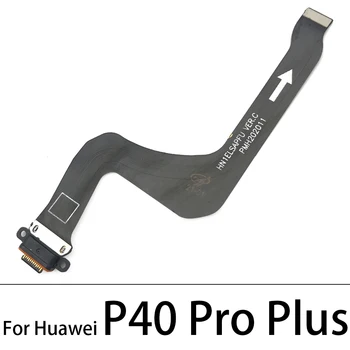 10vnt USB Įkrovimo lizdas Mic Doko Jungtis Valdybos Flex Kabelis Huawei P10 Plius P20 Pro 30 P8 P9 lite 2017 P40 Pro Lite Plius