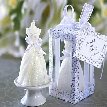 10vnt vestuvių nuotaka suknelę žvakė vestuvių naudai dovanas svečias vestuvių suvenyrai