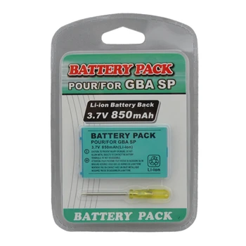 10vnt Įkrovimo 3.7 V 850mAh Li-ion Maitinimo bloko Įrankis Pack Rinkinys Gameboy Advance SP Baterija skirta GBA SP
