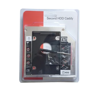 12.7 MM 2 HD HDD SSD Kietąjį Diską Caddy LENOVO SL300 SL400 SL410 SL510 SL500 L512 E530 E530c E535(Dovanų Optinis įrenginys bezel)