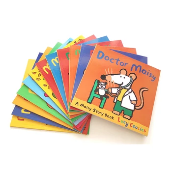 12 Knygų/set Maisy Swimbag Banga Pelės Pelės anglų Paveikslėlį Istorija Knyga Lipdukas Knygos IQ EQ Mokymo Švietimo Žaislai Vaikams