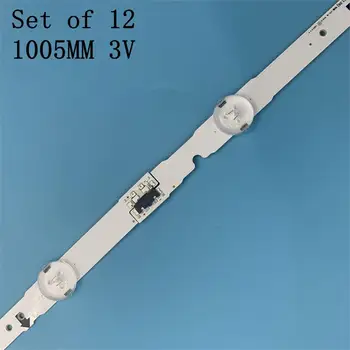 12 VNT/set LED apšvietimo juostelės 