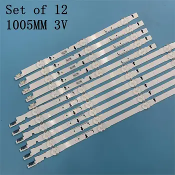 12 VNT/set LED apšvietimo juostelės 