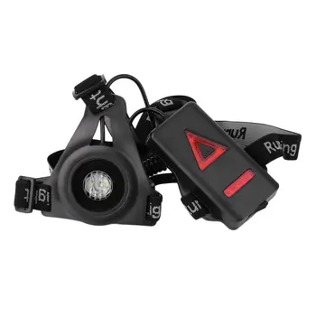 1200lm XPE Lauko Sporto Žibintus Q5 LED Naktį Veikia Žibintuvėlis Įspėjamieji Žibintai USB Mokestis Krūtinės Lempos Baltos Šviesos Fakelas
