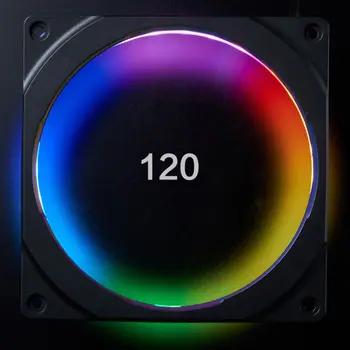 120mm/140mm RGB spalvotu LED Vaivorykštės Spalvų Gerbėjas Halo Diafragmos 12/14cm Fan, Sinchroninio Plokštė Šviesos Kontrolė