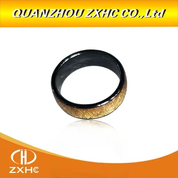 125KHZ/13.56 MHZ RDA Aukso Keramikos Smart Piršto Žiedą T5577/UID Chip Dėvėti Vyrams ir Moterims