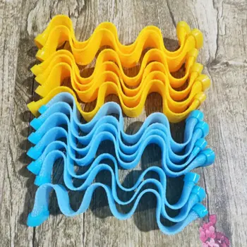 12pcs Lengvas Spiralės Roll Dizaino Plaukų Šukos Patvarus Plaukų Formavimo Plastikinių Vandens Roll Hair Curler Magija Plaukų garbanojimo Priemonę