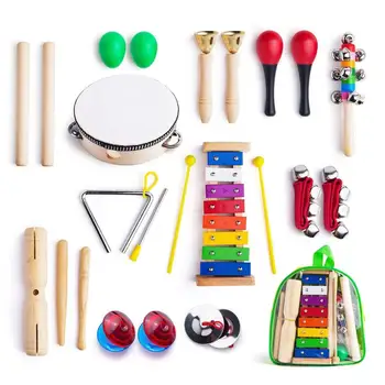 12Pcs/Set Bamblys Vaikas Mušamųjų instrumentų Muzikos Mokymo Pagalbos Švietimo Žaislas