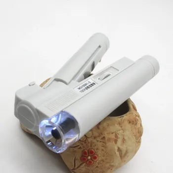 150 Kartų LED Apšviestas Dėmesio Reguliuojamu Zoom Kišenėje Mikroskopu Kišeninis didinamasis stiklas, Sulankstomas Loupe su Skaitymo Masto 0.005 mm