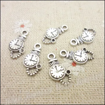 150pcs Derliaus Pakabukai Laikrodis Pakabukas Antikvariniai sidabro Tinka Apyrankės Karoliai 