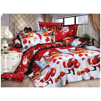 16 Kalėdų Namų tekstilės Medvilnės patalynę aukštos kokybės 4pc patalynės komplektas