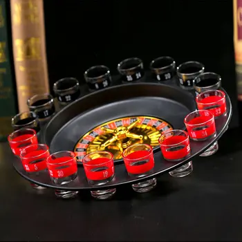 16 taurelė Deluxe rusijos Verpimo Ruletė Pokerio Žetonų Geriamojo Žaidimas Šalis Reikmenys Vyno Žaidimai Suaugusiems Drinken Žaidimas