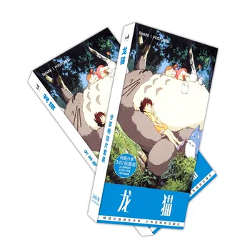 180pcs/Set Hayao Miyazaki Totoro Atvirukas/atvirukas/Žinutė Kortelės/Kalėdų ir Naujųjų Metų dovanos
