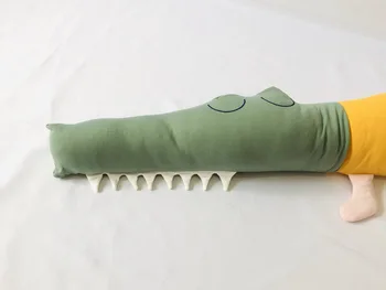 185cm Vaikų krokodilas pagalvę Šiaurės Amerikos raminantis pagalvę playpen vaikų kambario dekoratyvinis žaislai lovelę lovos bamperis