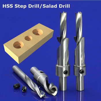 1pc 10mm SHK serijos greitapjovio plieno HSS kietas gręžimo salotos gręžimo grąžtai, medienos apdirbimo CNC broach skylę įrankiai, išgręžiamos skylės bitai