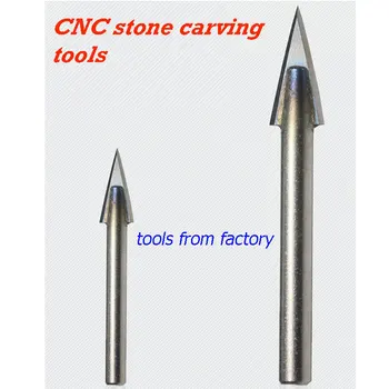 1pc standarto 6*6 mm 75 laipsnių kampu lydinio Kelvedžio Bitai graviravimas CNC cutter Akmens Drožyba Įrankiai B4