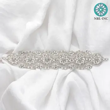 (1PC) Strazdų nuotakos diržo diamond vestuvių suknelė, diržas kristalų vestuvių varčios vestuvių suknelė aksesuarai WDD0174